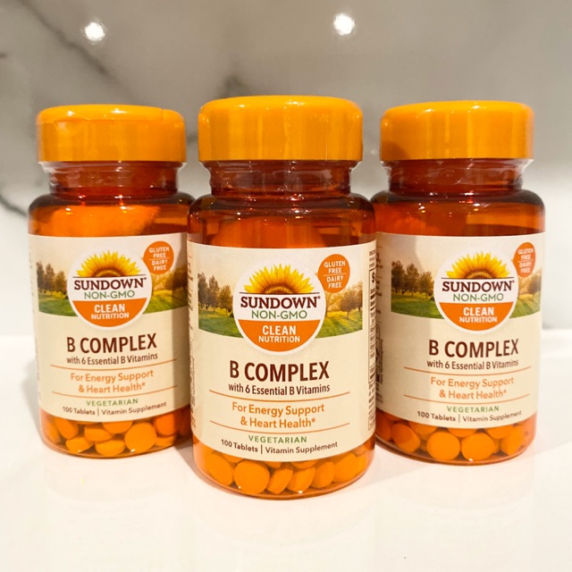 💥พร้อมส่ง💥🇺🇸Sundown Naturals B-Complex, 100 Tabletes แท้💯% | Shopee ...