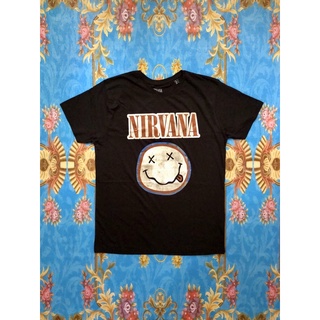 ผ้าฝ้าย 100%🎸NIRVANA  เสื้อวง Nirvana สินค้านำเข้า ลิขสิทธิ์แท้S-3XL