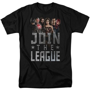 ขายดี!ขายดี เสื้อยืด พิมพ์ลายหนังสือการ์ตูน Join The League Licensed BIcnhb56FFnngk99 สีดํา สไตล์คลาสสิกS-5XL