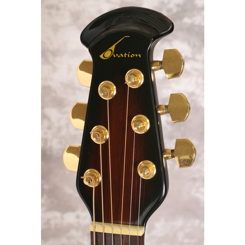 โลโก้หัวกีต้าร์-ovation-guitar-usa-gold-metallic