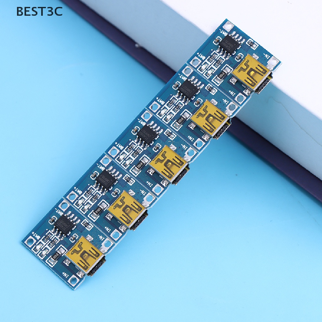 best3c-บอร์ดชาร์จแบตเตอรี่ลิเธียม-5v-1a-type-c-micro-usb-18650-tc4056a-tp4056-5-ชิ้น