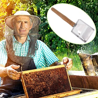 สแตนเลสสตีลที่ใช้งานได้จริงกล่องเลี้ยงผึ้งเปิดฝาน้ำผึ้งส้อมไม้พายพลั่วเครื่องมือเลี้ยงผึ้ง