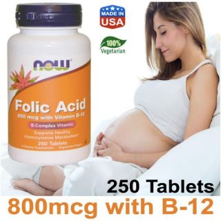 ภาพขนาดย่อของภาพหน้าปกสินค้าNow Foods, Folic Acid, 800 mcg, 250 Tablets โฟลิกแอซิด 800 ไมโครกรัม 250 เม็ด ทำงานร่วมวิตามิน B12 บำรุงเลือด บำรุงครรภ์ จากร้าน vita.vitamins บน Shopee ภาพที่ 2