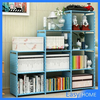 ชั้น ""วางหนังสือ DIY"" ช่องวภางของอเนประสงค์ โครงอลูมิเนียม ชั้นวางของ Multifunctional bookshelf