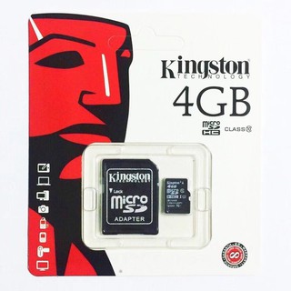 สินค้า Kingston Memory Card Micro SDHC 4GB Class 10 คิงส์ตัน SD card เมมโมรี่การ์ด SDการ์ด