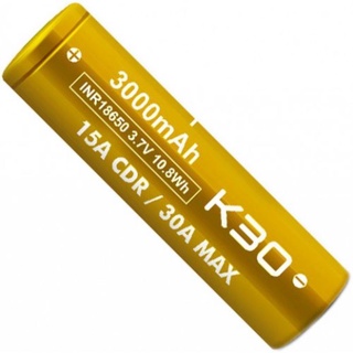 ( ถ่านเเท้ [1] ก้อน ) Vapcell 18650 3,000 mAh สีทอง [K30]