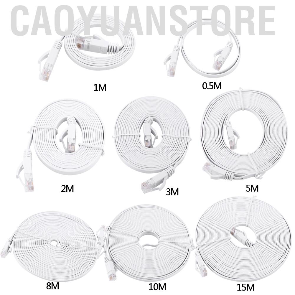 rj45-cat6-สายเคเบิล-lan-แบบแบน-cable-utp-patch-สายเคเบิ้ล-1000m-white