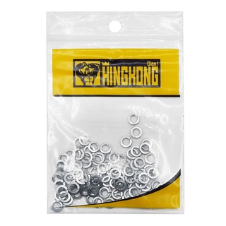 Chaixing Home  แหวนสปริง GIANT KINGKONG รุ่น SPW4-100 ขนาด 4 มม. (แพ็ค 100 ตัว) สีซิงค์ขาว