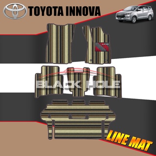 Toyota Innova ปี 2016 - ปีปัจจุบัน Blackhole Trap Line Mat Edge (ชุดภายในห้องโดยสาร)