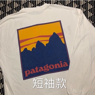 เสื้อยืดผ้าฝ้ายพิมพ์ลาย พร้อมส่ง เสื้อยืดคอกลม พิมพ์ลายตัวอักษร Patagonia สไตล์ญี่ปุ่น ย้อนยุค ทรงหลวม เข้ากับทุกการแต่ง