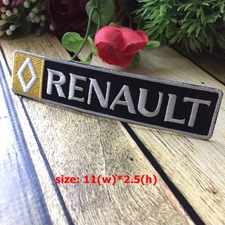 Renault รถแข่ง ตัวรีดติดเสื้อ อาร์มรีด อาร์มปัก ตกแต่งเสื้อผ้า หมวก กระเป๋า แจ๊คเก็ตยีนส์ Racing Embroidered Iron on ...