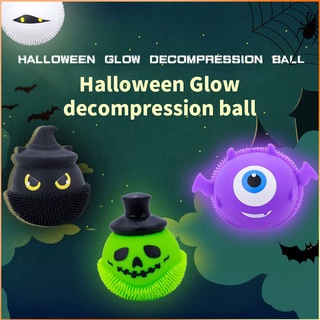 [Felice] Luminous Halloween Little Devil Decompression Toy Pinch Ball Spoof To Vent ของเล่นสร้างสรรค์