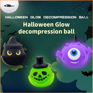 [Felice] Luminous Halloween Little Devil Decompression Toy Pinch Ball Spoof To Vent ของเล่นสร้างสรรค์