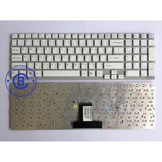 SONY Keyboard คีย์บอร์ด SONY VAIO VPC-EB สีขาว ไทย อังกฤษ