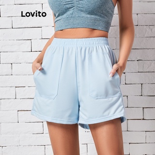 ภาพหน้าปกสินค้าLovito กางเกงขาสั้น เบสิค แบบเรียบ มีกระเป๋า สไตล์สปอร์ต L10022 (สีน้ำเงิน) ที่เกี่ยวข้อง