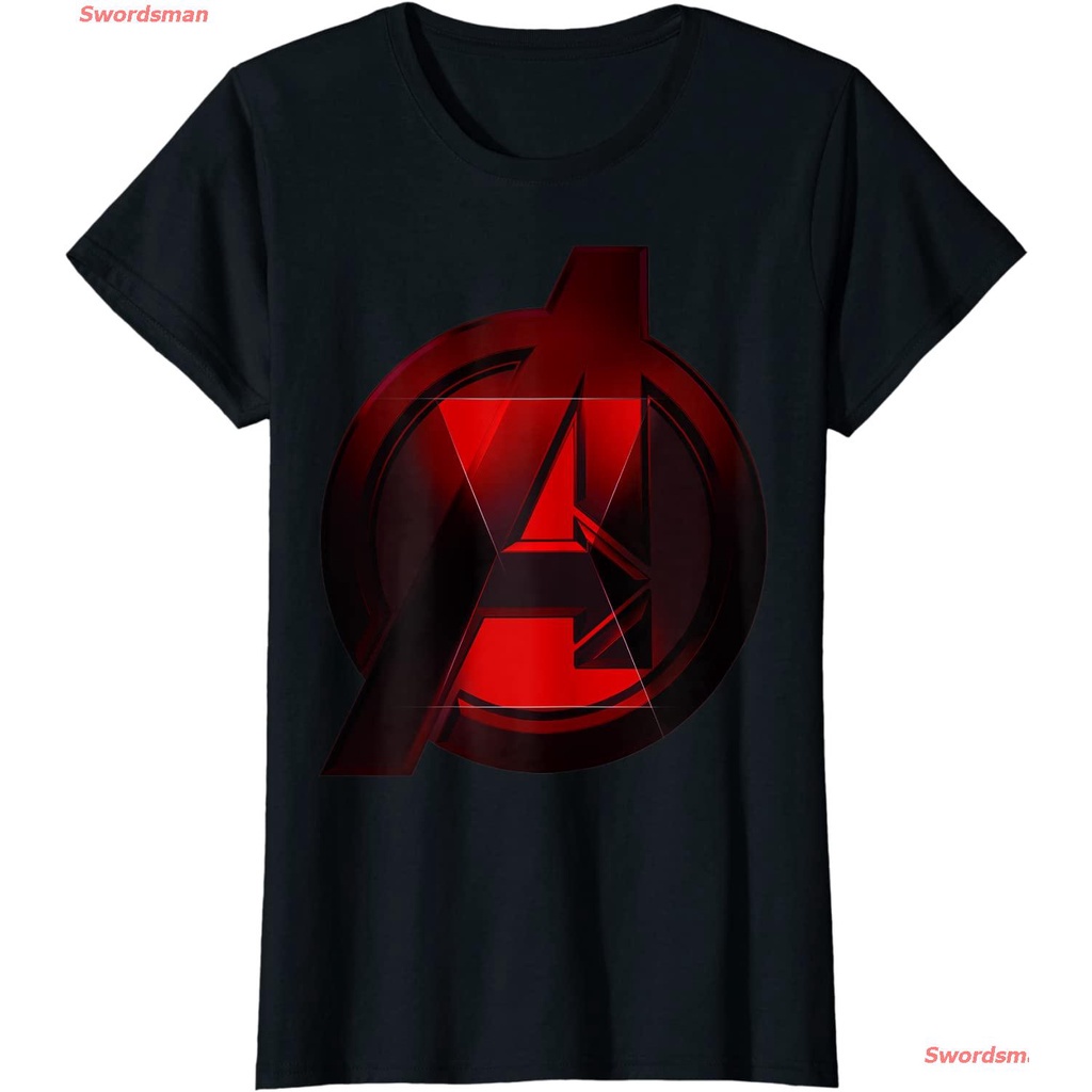 เสื้อยืดกีฬา-marvel-black-widow-avengers-logo-fill-t-shirt-sports-t-shirt