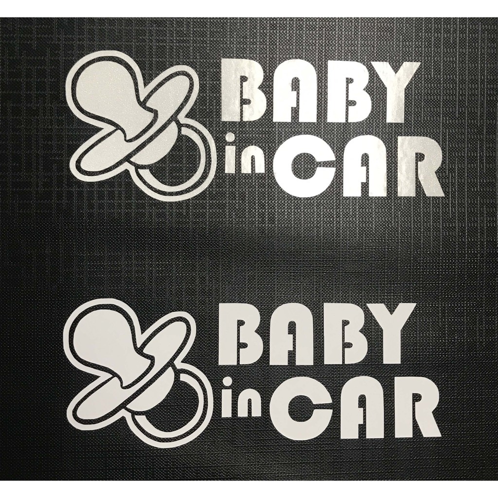 สติ๊กเกอร์-baby-in-car-สติ๊กเกอร์ติดรถ-สติ๊กเกอร์สะท้อนแสง-3m