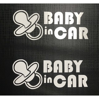 🚗🍼🚗🍼🚗 สติ๊กเกอร์ Baby in Car สติ๊กเกอร์ติดรถ สติ๊กเกอร์สะท้อนแสง 3m 🚗🍼🚗🍼🚗