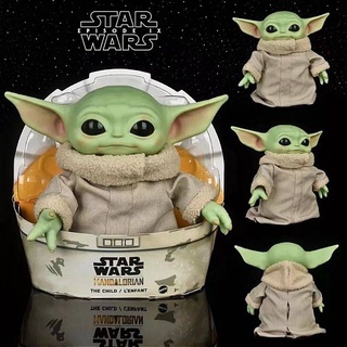 พร้อมส่ง👽 โมเดล Baby Yoda ตัวใหญ่ 27 Cm งานแท้ตก QC สวยมากๆ หัวเป็นงาน Soft เสื้อทำจากผ้านุ่ม น่ารักสุดๆไปเลย ราคาถูก