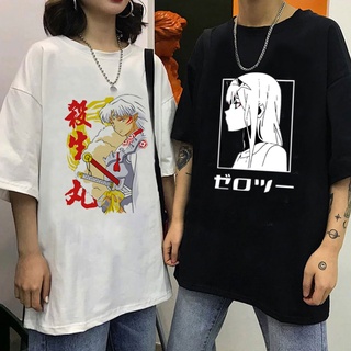 【hot sale】เสื้อยืด พิมพ์ลายกราฟิกอนิเมะ Darling In The Franxx Zero Two สไตล์ญี่ปุ่น สําหรับผู้ชาย