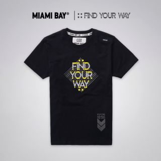 Miami Bay เสื้อยืด รุ่น Find your way สีดำ