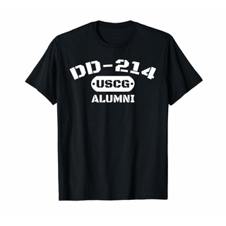 เสื้อยืดผ้าฝ้ายเสื้อยืด พิมพ์ลาย Gildan Dd 214 Us Coast Guard Uscg Alumni สําหรับผู้ชาย และผู้หญิงL XL  XXL 3XL