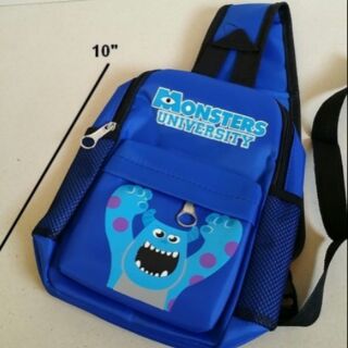 เป้สะพายเฉียง กระเป๋าคาดอก Shoulder bag ลาย มอนสเตอร์ อิงค์ (Monsters Inc.) แซลลี่ Sally ขนาด 6x10x3 นิ้ว