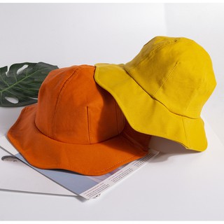 สินค้า หมวกระบาย​ พร้อมส่ง 🔥 หมวก หมวกสีพื้น หมวกบักเก็ต หมวก Bucket