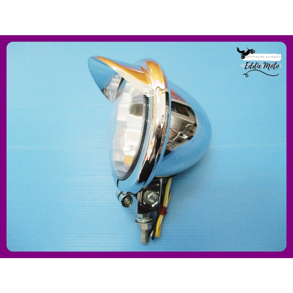 vespa-yamaha-white-headlamp-reflector-accessories-จานฉาย-ไฟหน้า-ไฟแต่ง-ไฟรีเฟลคเตอร์-ไฟแต่งเวสป้า-ชุบโครเมี่ยม