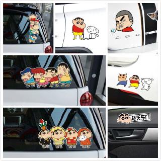 CUTE!! Crayon Shin Chan Reflective Car Stickers Decals Car Window Door Stickers Laptop Stickers Motorcycle Stickers