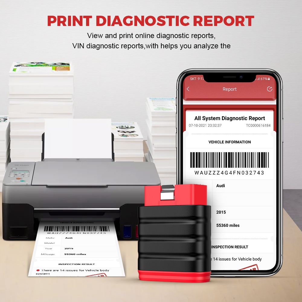 Thinkcar THINKSAFE เครื่องสแกนเนอร์วินิจฉัยรถยนต์ Obd2 Odb2 OBDII ECU ...