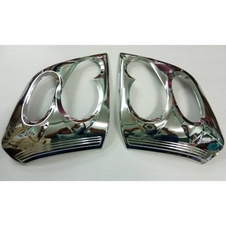 ครอบไฟหน้า อีซูซุ ดีแม็ก Isuzu D-max ปี 2002-2006 สีโครเมี่ยม คิ้วไฟหน้า คิ้วไฟท้าย ดีแม็ก