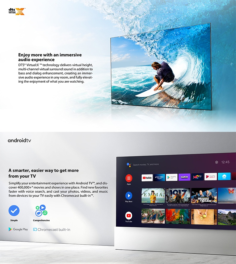 TOSHIBA 32V35MP ขนาด 32 นิ้ว ทีวี TV HD Wi-Fi Android TV Google assistant Voice Control Smart LED TV