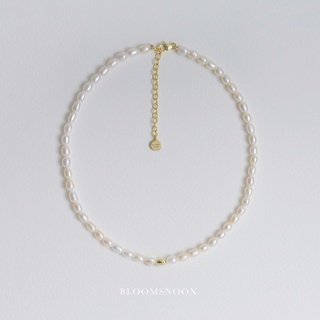 Bloomsnoon, Ammi Necklace สร้อยมุกน้ำจืดแท้ (silver925)