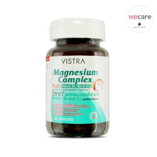 ภาพขนาดย่อของภาพหน้าปกสินค้าVistra Magnesium Complex Plus 30 เม็ด วิสทร้า แมกนีเซียม จากร้าน wecareshop บน Shopee ภาพที่ 3