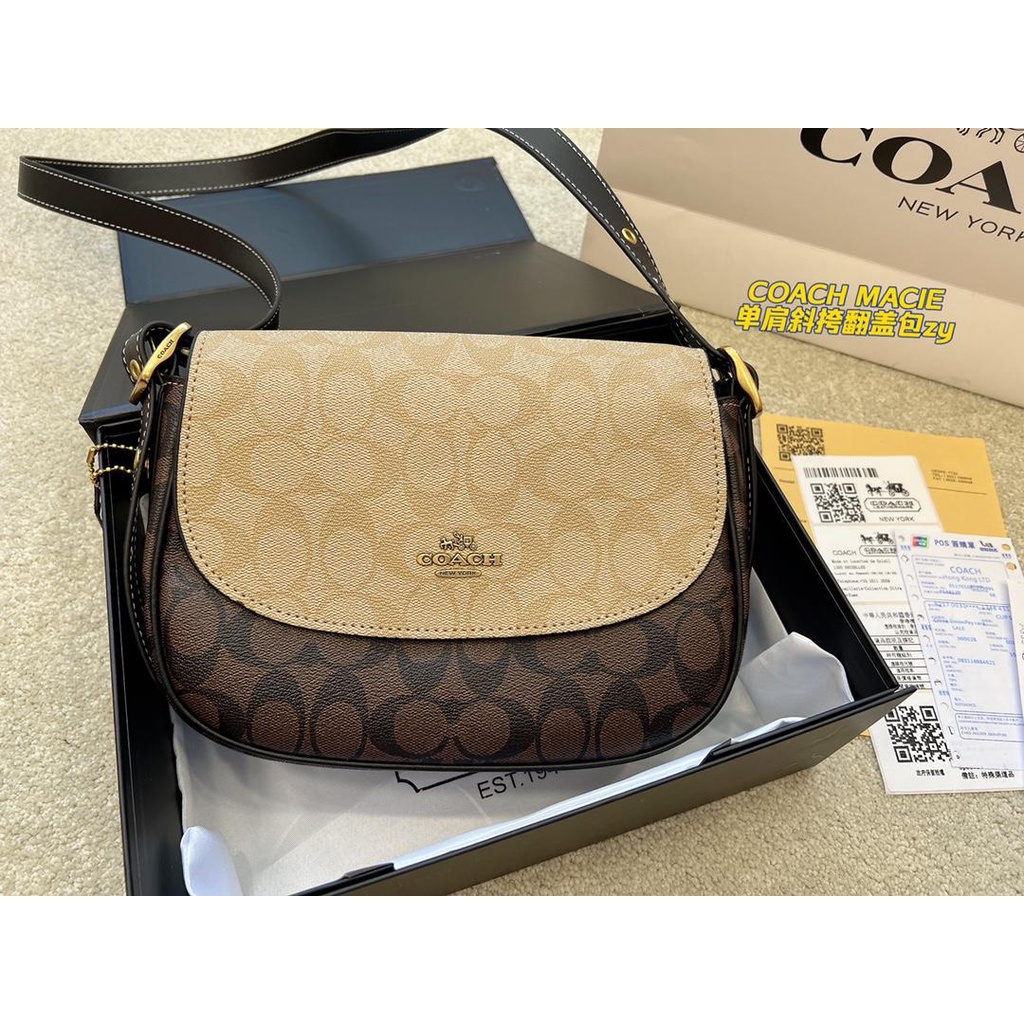 2022 Hot BagBox COACH Macie saddle bag color chart Shopee Thailand