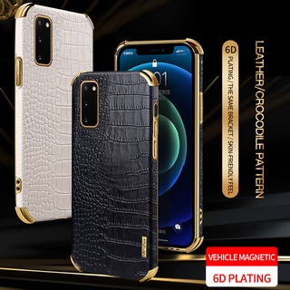 เคสโทรศัพท์มือถือหนังจระเข้ กันกระแทก สําหรับ Samsung Galaxy A31 A51 A71 A02 A03 A04 A50 A30s A50s A70 A02s A03s
