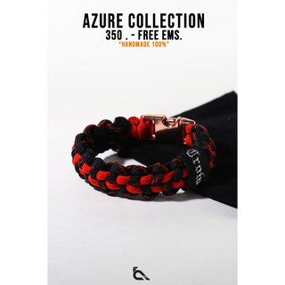 กำไลข้อมือ Paracord รุ่น GIRD AZURE / BR camo - Red