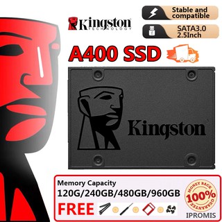 พร้อมส่ง SSD (เอสเอสดี) 120GB 240GB 480GB 960GB Kingston A400 SATA III 2.5” เหมาะสำหรับโน๊ตบุ๊คและเดสก์ท็อป