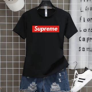 SUPREME-SHORTเสื้อทีเชิร์ตแขนสั้นยอดฮิตลายSupremeใส่ได้ทั้งหญิงและชายใส่เที่ยวทำงานออกกำลังกาย