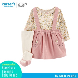 Carters Dress + Long Sleeve 2Pc Pink Art L9 คาร์เตอร์เสื้อผ้าชุดเซทกระโปรง + เสื้อ