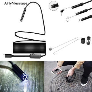 Aflymessage Megapixels HD USB C Endoscope Type C กล้องตรวจสอบ สําหรับ Android