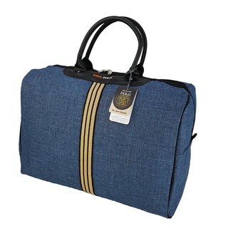 Romar Polo กระเป๋าเดินทาง กระเป๋าถือ  ขนาด 18 นิ้ว Style Vintage Canvas (Blue)