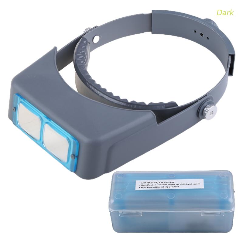 แว่นขยายคาดศีรษะเชื่อมต่อ Optivisor Eye Loupe 4 เลนส์ | Shopee Thailand