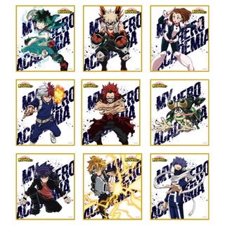 (เลือกลาย) My Hero Academia Trading Mini Shikishi A Set (Anime Season 5 ver/vol.2) ชิกิชิ มายฮีโร่