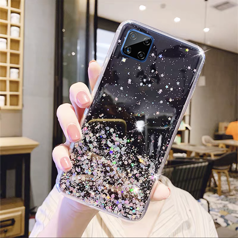 เคสโทรศัพท์-samsung-galaxy-a42-5g-phone-case-soft-silicone-glitter-gel-transparent-clear-slim-casing-covers-for-samsung-a42-เคส