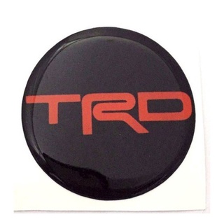 กรุณาวัดขนาดก่อนสั่งซื้อ สติกเกอร์ติดดุมล้อ Trd Racing Develpment ขนาด 50mm. 1 ชุดมี 4 ชิ้น Aegether