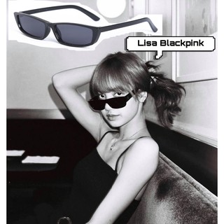 แว่นทรงสี่เหลี่ยม ลิซ่า lisa blackpink แว่นตาแฟชั่น แว่นกันแดด