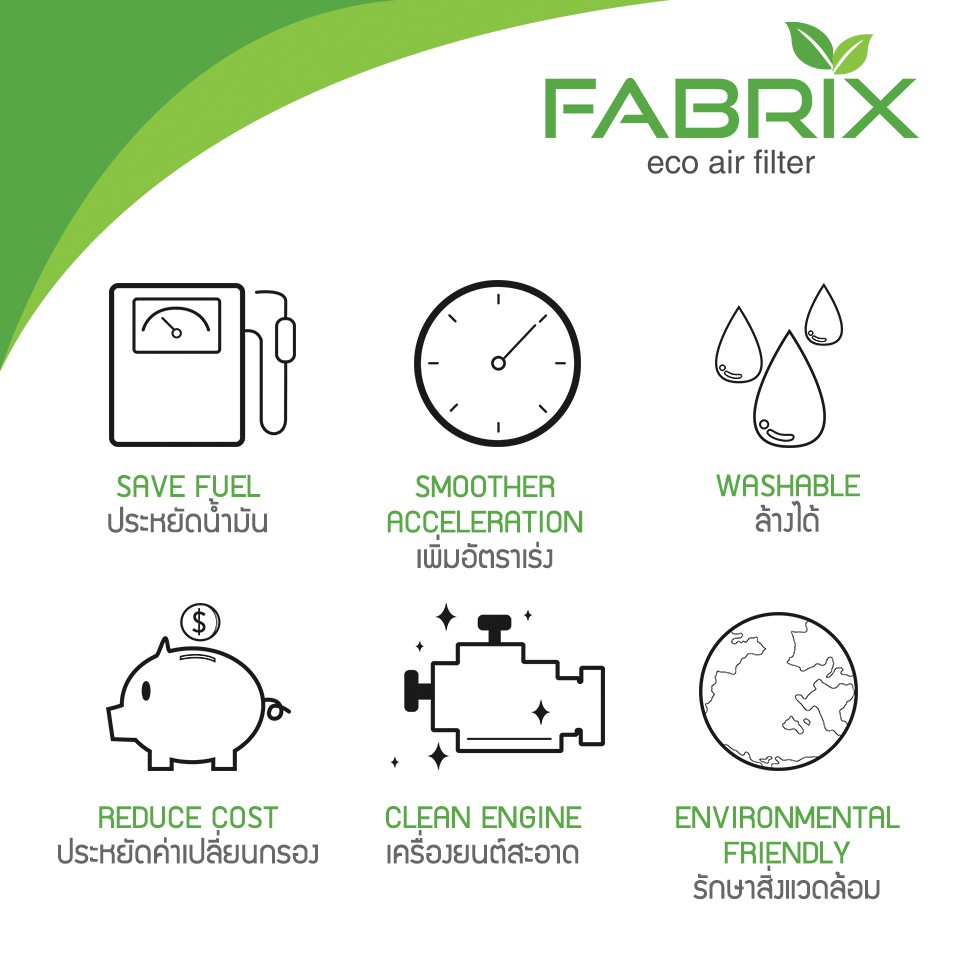 fabrix-กรองอากาศ-รถยนต์-สำหรับ-lexus-toyota