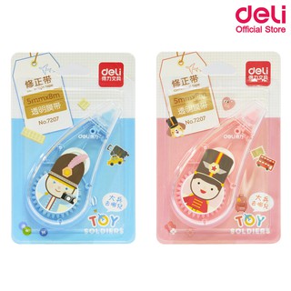 Deli 7207 Corrertion Tape เทปลบคำผิด (คละสี 1 ชิ้น) ที่ลบคำผิด เครื่องเขียน อุปกรณ์การเรียน อุปกรณ์เครื่องเขียน เทปลบ